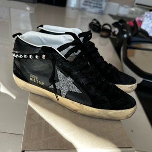 Golden Goose Midstar Special Edition Swarovski Crystal Star - Black Size 37
